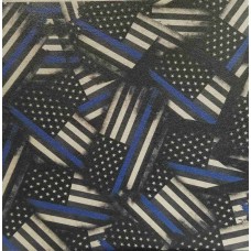 Thin Blue Line Flag Subdued Pattern 12