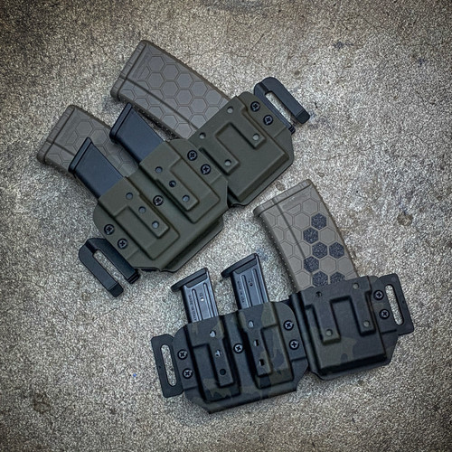 Combo Double Pistol Magazine/Single Rifle Magazine Carrier V1